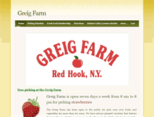 Tablet Screenshot of greigfarm.com